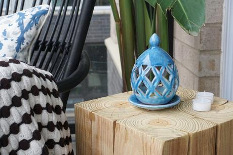 DIY Side Table Wood Rings | Francois et Moi