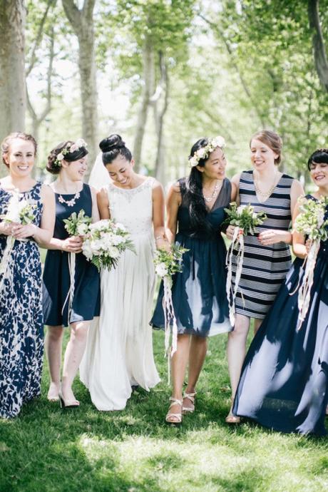 Wedding Inspiration: Sweet,  Chic, and Glam Uniformed Looks for the Bridesmaids