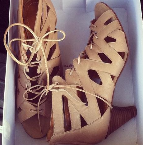 I'm Obsessed Thank You Very Much - Lace-Up Sandals