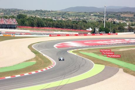 The view from our grandstand in Spain