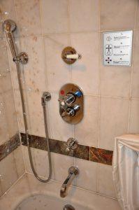 shower in Ciragan Palace Istanbul