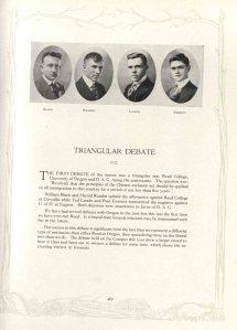 Beaver Yearbook page devoted to a 1920 