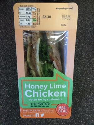 Today's Review: Tesco Honey Lime Chicken Sandwich Today's Review: Tesco Honey Lime Chicken Sandwich