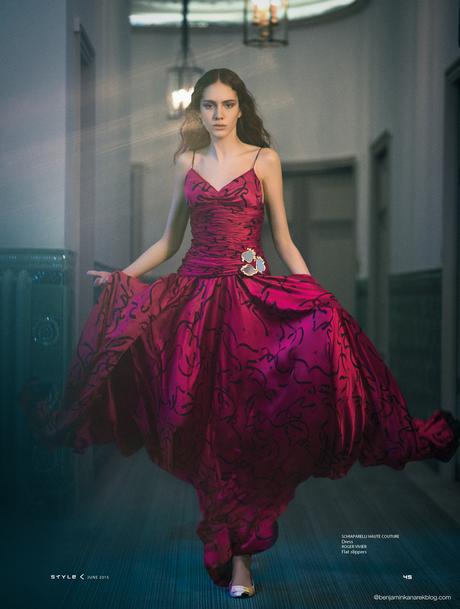 Tako Natsvlishvili in Haute Couture by Benjamin Kanarek for STYLE SCMP Cover Story Tako Natsvlishvili in Schiaparelli for SCMP Style © Benjamin Kanarek