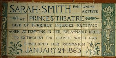 Postman's Park (14): pantomime disaster and a spelling mistake
