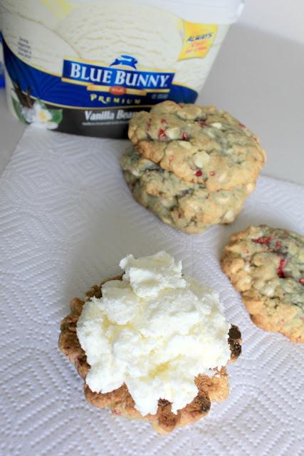 White Chocolate Chip & Raspberry Cookie Ice Cream Sandwiches #SunsOutSpoonsOut #ad White Chocolate Chip & Raspberry Cookie Ice Cream Sandwiches #SunsOutSpoonsOut #ad