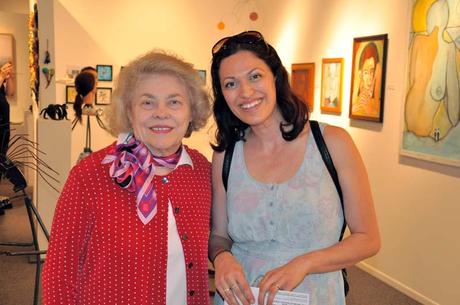 Portland, Oregon Artist Cedar Lee with Diana Faville, founder & owner of Attic Gallery