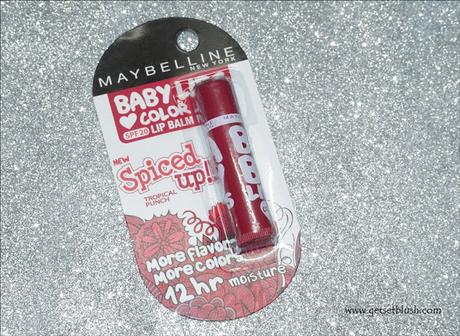 Maybelline Baby Lips Spiced Up Lip Balm in Tropical Punch-Review,Swatches
