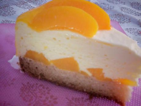Peach and Mango Mousse Cake