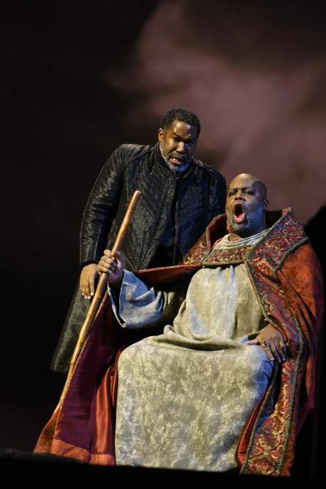Eric Owens as King Philip II and Morris Robinson as the Grand Inquistor
