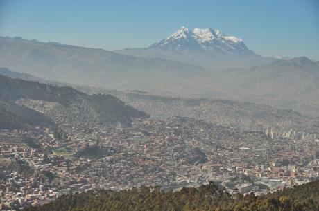A small fraction of the large sprawling city of La Paz.
