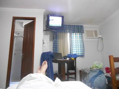 Best Budget Hotel in Belem, Brazil: Hotel Unidos Chilling in our room which had WiFi