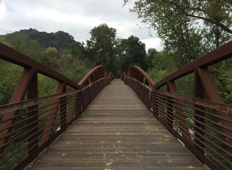 San Antonio Creek footbridge on Ventura River Trail