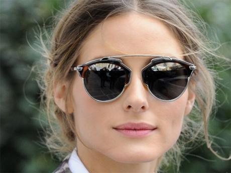 Olivia Palermo wearing Dior So Real sunglasses