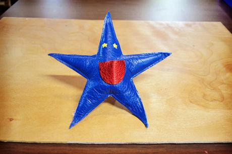 Soft Star Playday - Handmade Leather Tooth Fairy Pillow