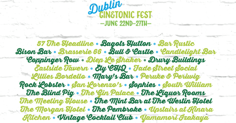 A Celebration of Irish Gin : Dublin Gin and Tonic Festival