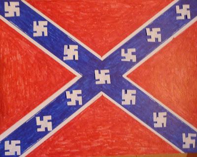 time to call this what it is?  confederate flag sketch.