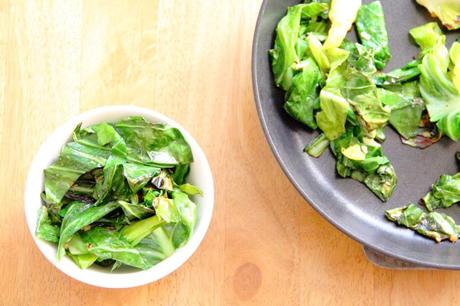 Sautéed Spring Greens with Chilli Flakes