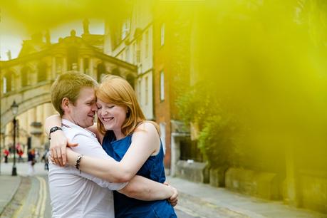 Engagement shoot in Oxford Bridge of Sighs