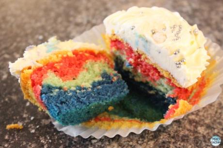 Rainbow Cup Cakes