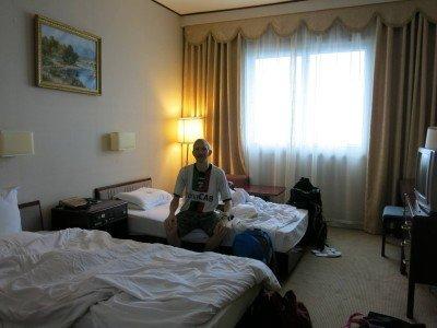 Staying at the 5 Star Yanggakdo Hotel in Pyongyang, North Korea In our room 2425 in the Yanggakdo Hotel in Pyongyang, North Korea