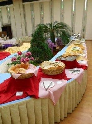 Staying at the 5 Star Yanggakdo Hotel in Pyongyang, North Korea Breakfast in the main restaurant in Yanggakdo Hotel, Pyongyang, North Korea