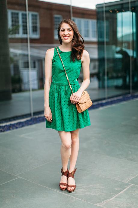 Green Pinafore Dress