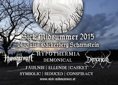 DEMONICAL and HYPOTHERMIA to headline Sick Midsummer Festival; chance to win tickets