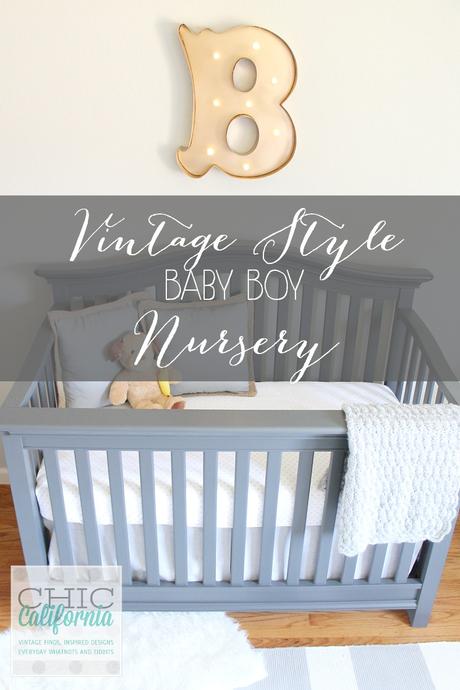 Vintage Style Baby Boy Nursery