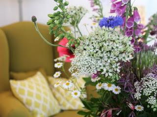 Bountiful meets comfortable. Tuckshop Flowers and More by Design collaboration for British Flowers Week 2015.