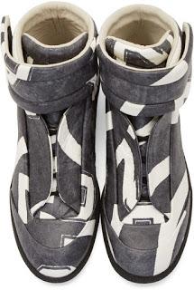 Graphically See Into The Future:  Maison Martin Margiela Future High Top Sneakers