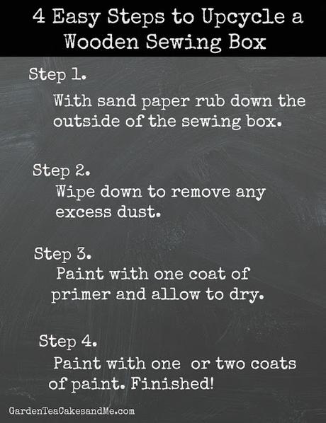 How to Upcycle a Wooden Sewing Box