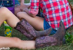 Boots and Hearts Cowboy Boots and Plaid