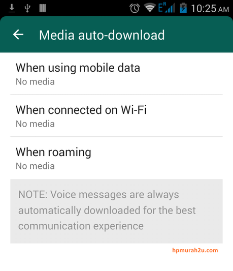 Whatsapp auto media download