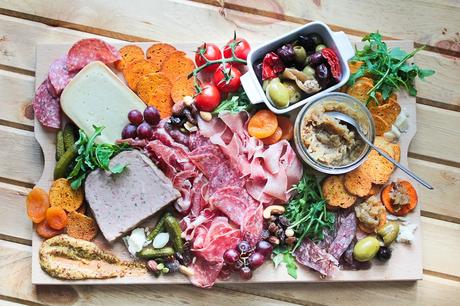 Everyday Luxury: Good Food Paired with Affordable Wines charcuterie - cheese meat board