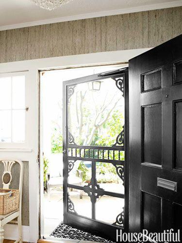 Adding some Old Charm Designer Tobi Tobin commissioned a new screen door for some Victorian charm.