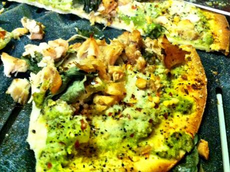 tomato pesto pizza II Green Tomato Pesto Pizza|REPOST
