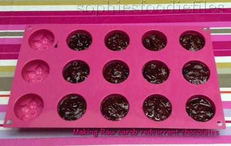 Raw carob red currant chocolates! Vegan & gluten-free too! :) Raw carob red currant chocolates! Vegan & gluten-free too! :)