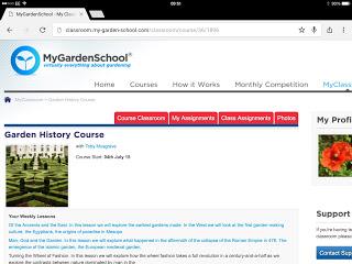 My Garden School - Garden History course: week 1