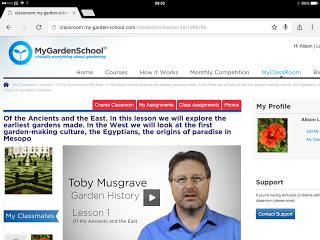 My Garden School - Garden History course: week 1
