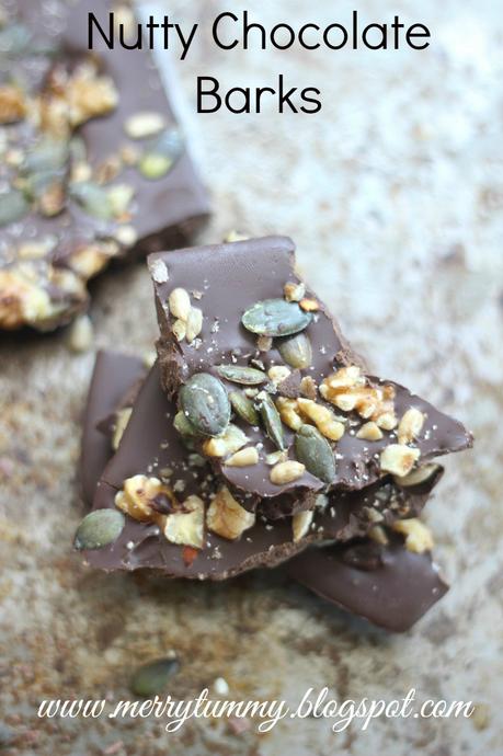 Chocolate Bark: Nuts and Seeds Chocolate Bark: Healthy Snack