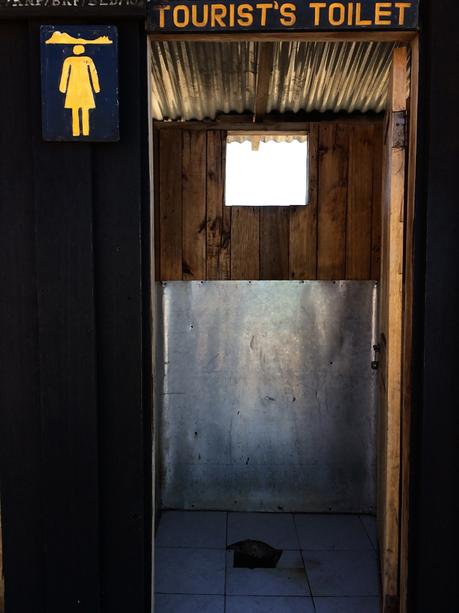 The toilet at 16,000 foot high camp