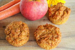 Carrot Apple Spice Muffins (Gluten and Refined Sugar Free)