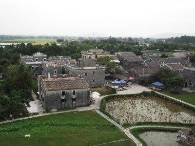 Kaiping Diaolou Tour: Zili Village, Guangdong Province, China View from the top of the Kaiping Diaolou in Zili Village