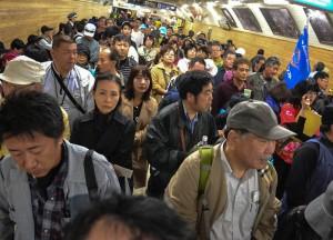 Tateyama Kurobe Alpine Route (Japan) Long Queues, Alpine Route by JR Pass Japan Rail