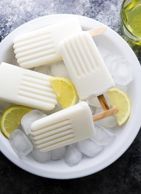 Creamy Coconut and Limoncello Popsicles Creamy Coconut Limoncello Popsicles (4 ingredients!) | sweetpeasandsaffron.com @sweetpeasaffron