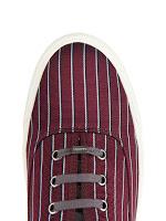 Sweet Stripes: Lanvin Striped Woven Silk Low-Top Trainers Sweet Stripes: Lanvin Striped Woven Silk Low-Top Trainers