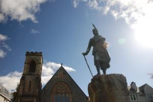 memorial statue of Donald Cameron, Chief of Clan Cameron, Fort William