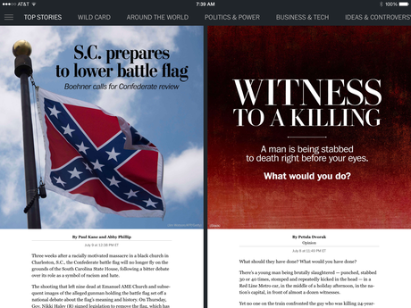The Washington Post: new app for iPhone, iPad and iPod touch