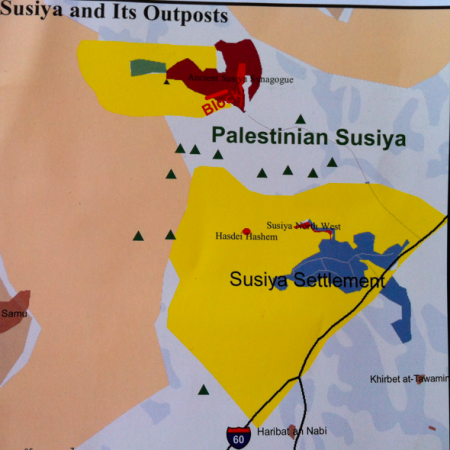 map, susya, israel